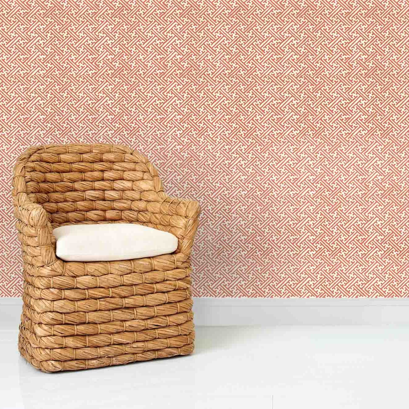 Campbell Cinnabar Wicker Chair